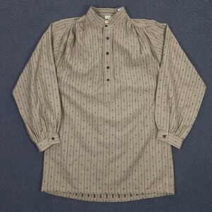 Wah Maker Shirt Mens Small Frontier Pioneer Costume Pullover Band Collar Western